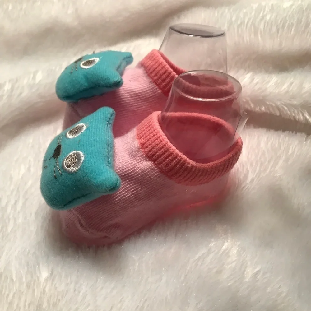 Newborn Baby Kitty 3D Sock Booties